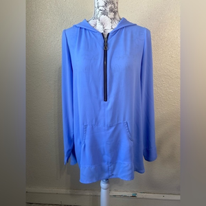 SOFT‎ SURROUNDINGS quarter zip hoodie shirt